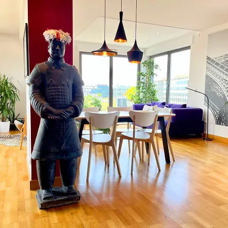Penthouse Avec Climatisation Apartamento Arcueil